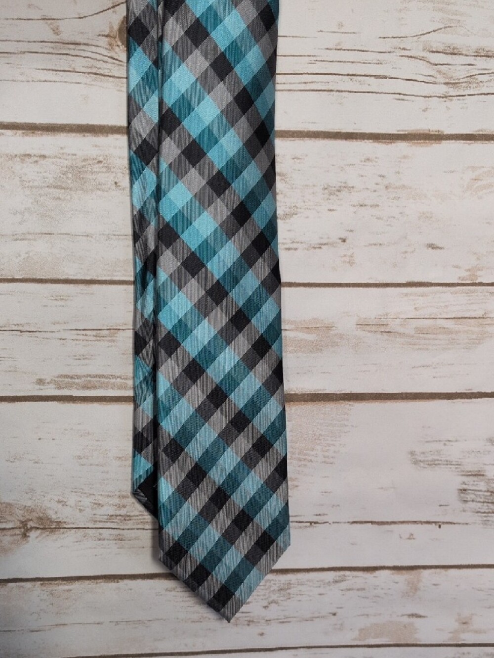 David Taylor Men's Gold, Teal, Burgundy & Gray Patterned Neckties - 4-Pack - Picture 4 of 9